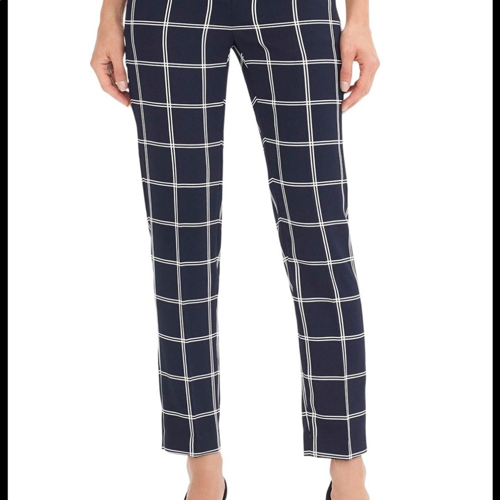 J Crew French Girl Trouser in Windowpane Check